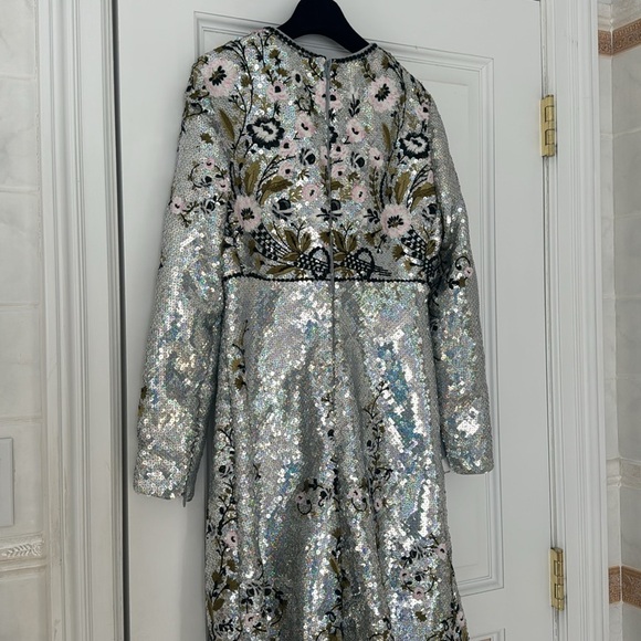 NEW Giambattista Valli Floral sequined embroidered gown Sz 44 - Picture 15 of 17